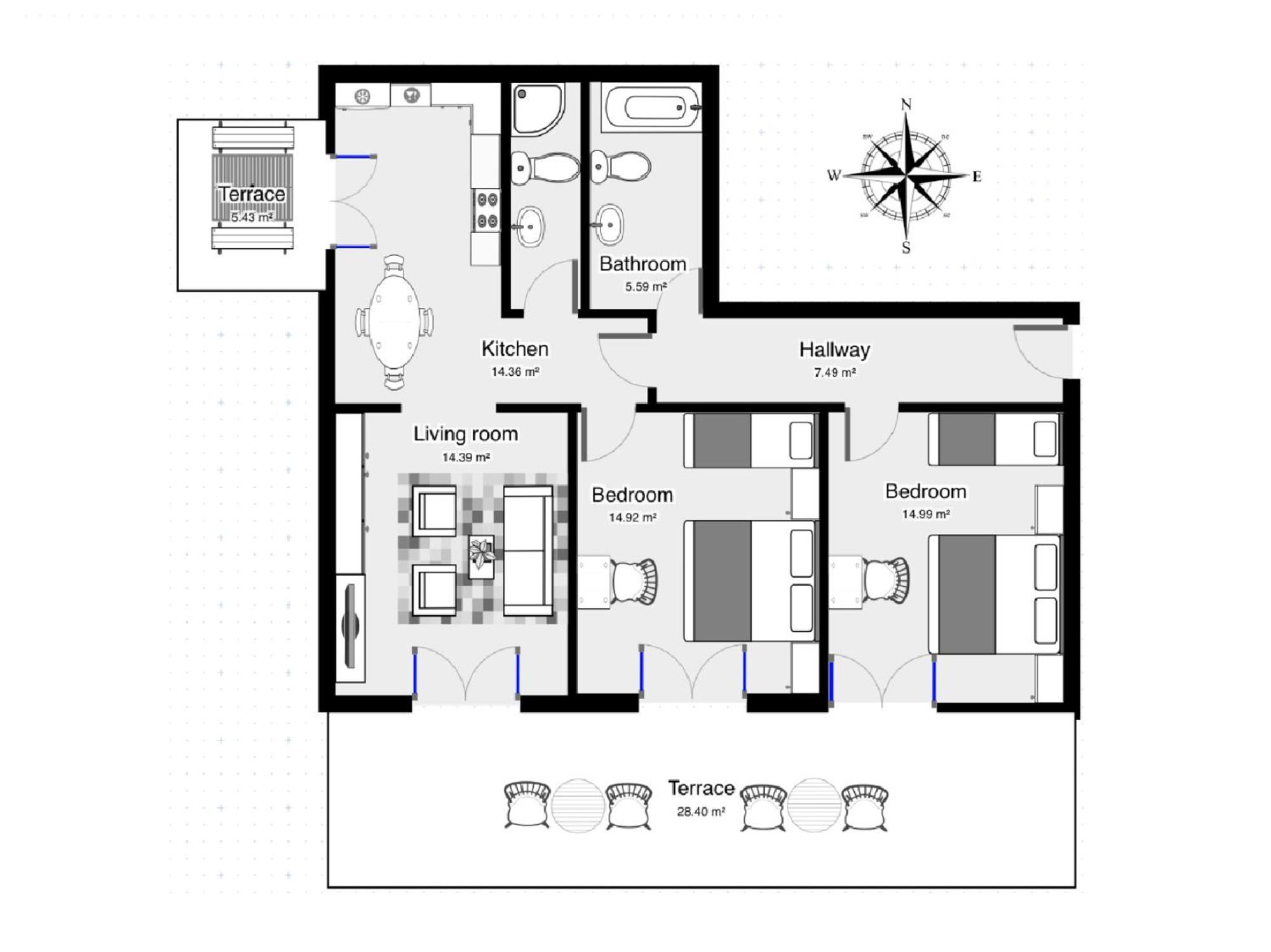 Villa Mily Baska Voda Room photo